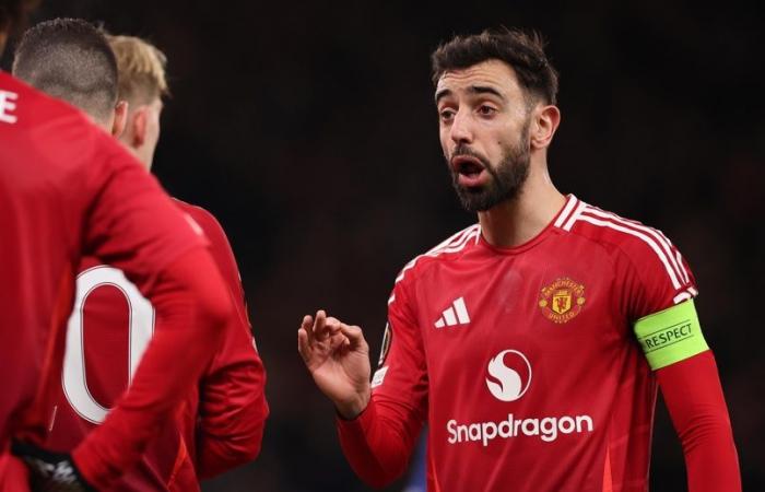 Bruno Fernandes de l’équipe de Manchester United à 8e de la Ligue Europa