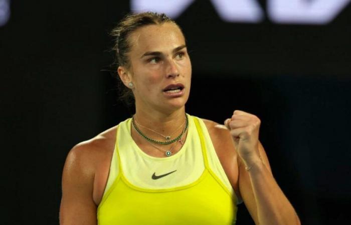 Aryna Sabalenka est la première finaliste