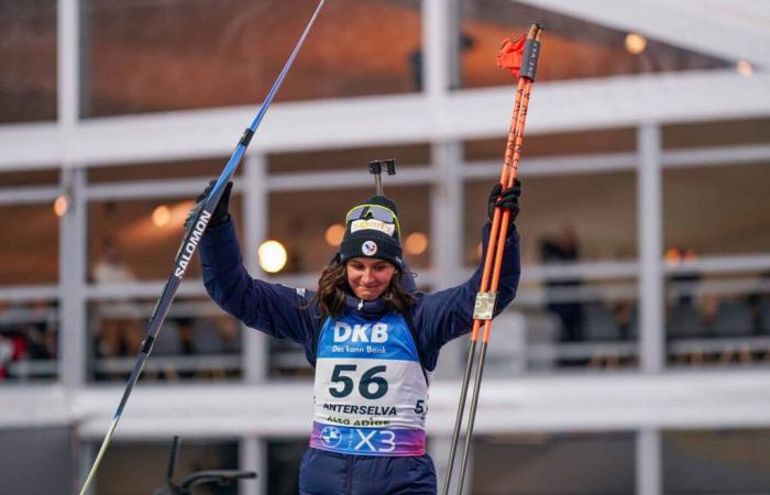 Biathlon | «Je me suis retrouvée» : au sprint d’Antholz, Julia Simon a fait son retour à la cérémonie des fleurs | Magazine Nordique