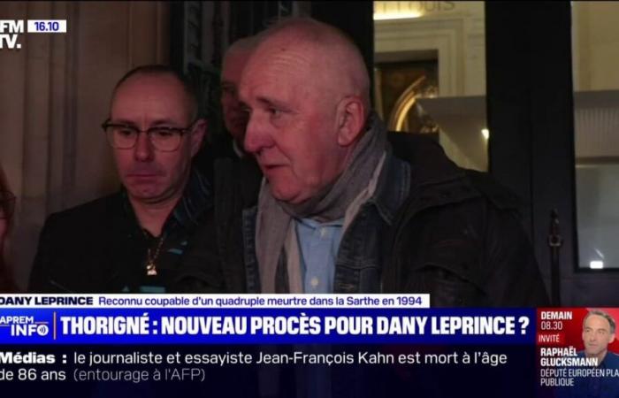 Dany Leprince, reconnu coupable des quatre meurtres commis dans la Sarthe en 1994, réagit à l’acceptation de sa demande d’annulation