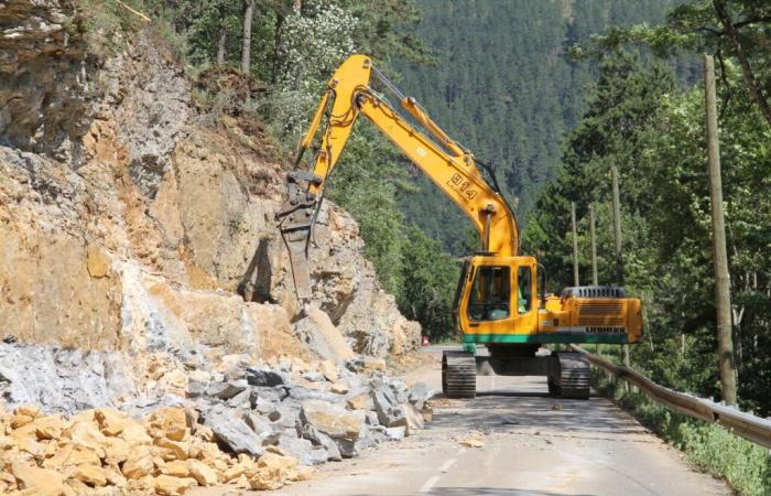 Gard. Une route fermée pendant dix jours en raison d’un risque important de glissements de terrain