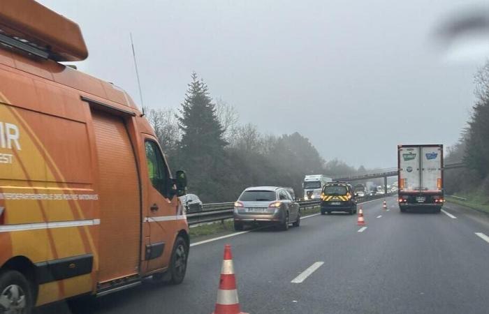 Avec du brouillard, deux accidents et 5,2 km de bouchons sur la RN12 dans les Côtes-d’Armor