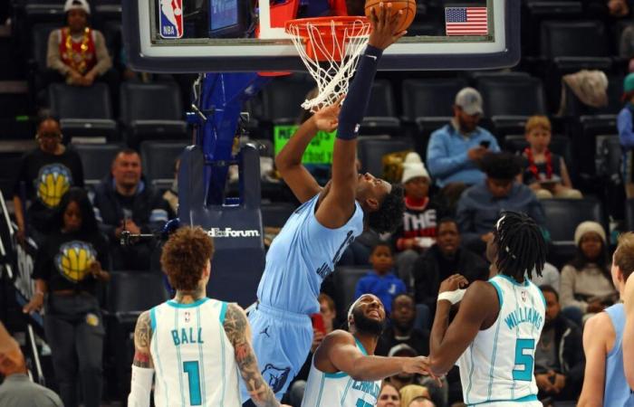 Jaren Jackson Jr. marque 22 points lors de la victoire des Grizzlies contre les Hornets le 22 janvier 2025