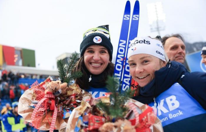 Biathlon | «Je me suis retrouvée» : au sprint d’Antholz, Julia Simon a fait son retour à la cérémonie des fleurs | Magazine Nordique