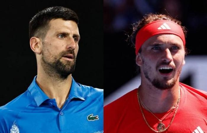 Titres records, premier Grand Chelem… Djokovic-Zverev, une demi-finale à enjeux majeurs à l’Open d’Australie