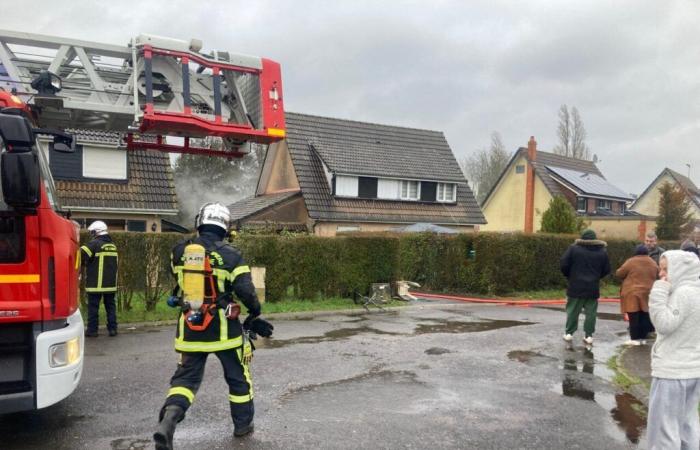 Un feu détruit un garage à Orne, une famille évacuée