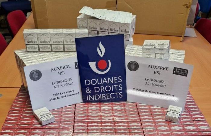 Saisie de près d’un millier de paquets de cigarettes de contrebande sur l’A77