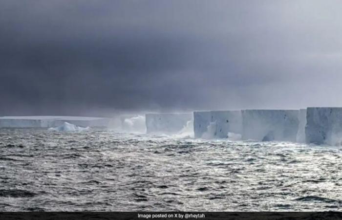 Le plus grand iceberg du monde, visible depuis l’espace, est sur le point d’entrer en collision avec une île britannique isolée