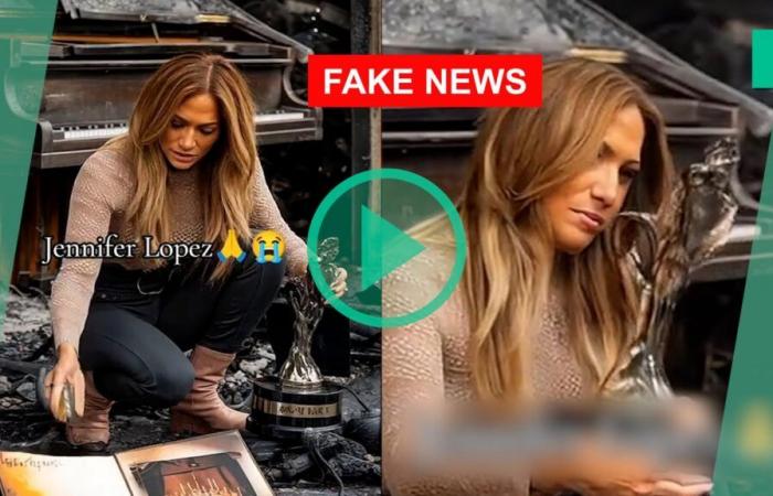 cette vidéo virale de Jennifer Lopez victime des incendies est générée par l’intelligence artificielle