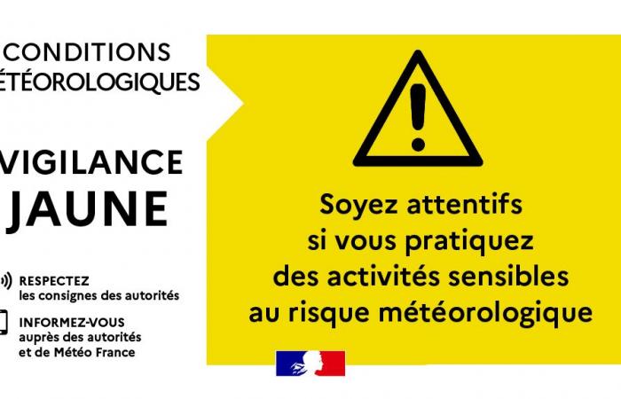 Alerte jaune aux vents violents, aux inondations et aux pluies-inondations – Actualités