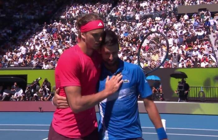 Open d’Australie | Une grande faute, l’abandon les sifflets: la terrible fin du 1er ensemble de Djokovic contre Zverev – Tennis vidéo