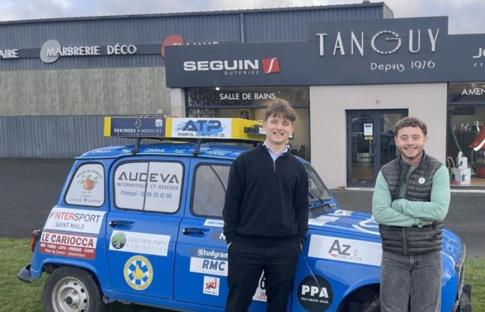 Partant de Paimpol, Malo et Timothee se préparent pour le trophée 4L