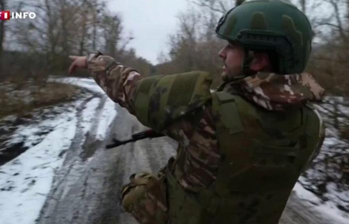 en première ligne avec des soldats russes