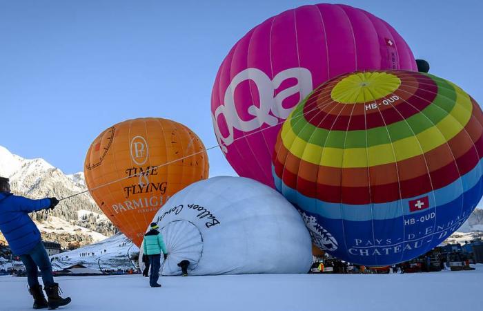 Festival de montgolfières à Château d’Oex (VD) : première journée annulée