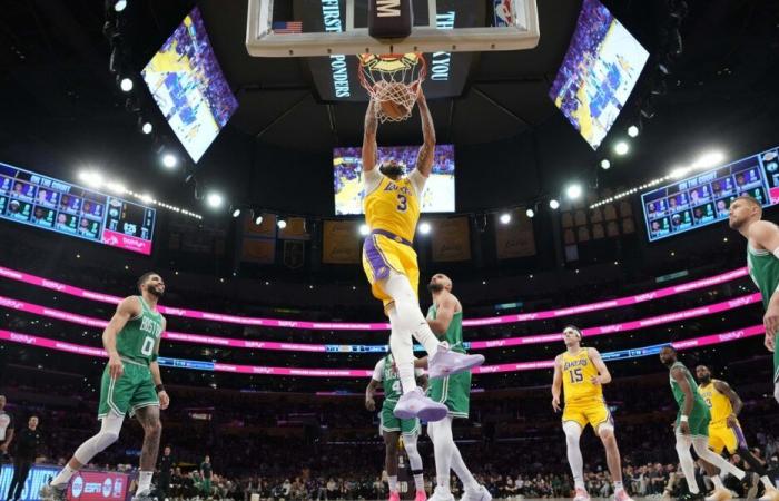 Anthony Davis marque 36 points dans la victoire des Lakers contre les Warriors le 25 janvier 2025