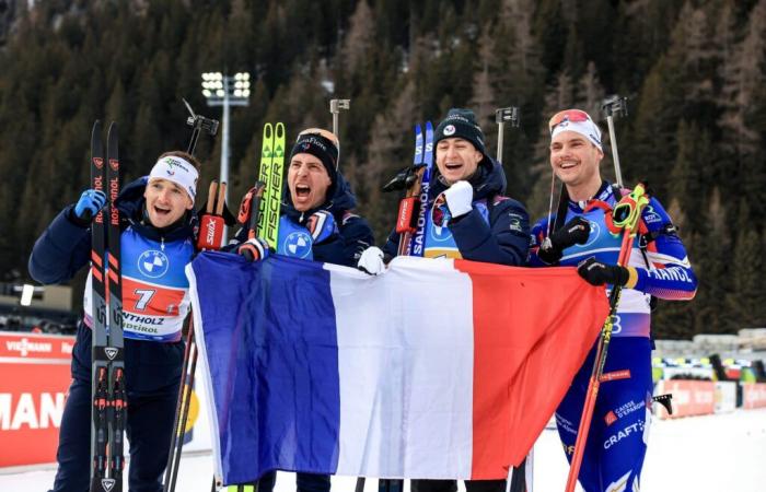 Biathlon | Antholz: Fabien Claude, Quentin Fillon-Maillet, Eric Perrot et Emilien Jacquelin remportent le relais et offrent en France quatre historiques de suite | Magazine nordique