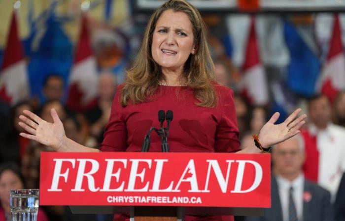 La candidate à la chefferie libérale Chrystia Freeland se sent prête à tenir tête à Donald Trump