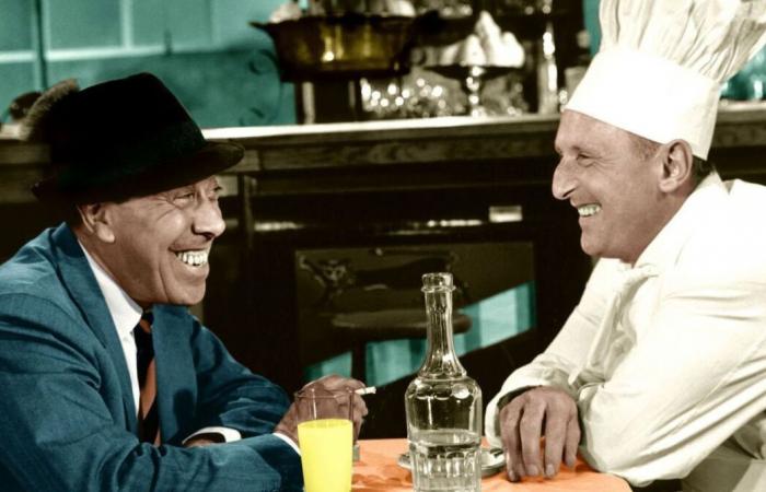 seul un vrai fan de Bourvil pourra reconnaître (au moins) 8 films dans une seule image