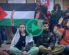 Les étudiants manifestent au Panthéon pour Gaza