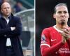Arne Slot va « tenir des pourparlers urgents avec Virgil van Dijk » après le départ de la star de Liverpool « déçue » | Football