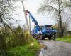 Les agents d’Enedis mobilisés tout le week-end en Corrèze pour rétablir le réseau électrique après les intempéries