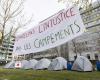 Centre-ville de Montréal | Des tentes pour dénoncer le démantèlement des camps de sans-abri