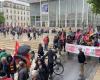 GARD Pluvieux mais protestant contre les manifestations du 1er mai