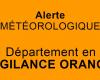 ALERTE MÉTÉO Avertissement orange ORAGES – .