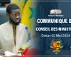 SÉNÉGAL-GOUVERNEMENT/Le communiqué du Conseil des ministres du jeudi 2 mai 2024 – Agence de presse sénégalaise – .