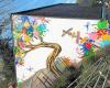 De nouveaux graffitis illuminent un mur du centre social Cap Couleurs, à Saint-Brieuc