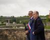 Albert II de Monaco rend une visite privée au Château de Mayenne
