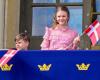 La princesse Estelle et le prince Oscar retrouvent leurs parrains royaux danois