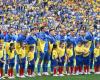 pour les débuts de l’équipe ukrainienne, des images fortes, mais une lourde défaite
