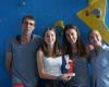 l’équipe d’escalade UNSS du lycée Rollinat est championne de France de sport partagé
