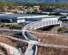 Au dessus de l’A750, la plus grande passerelle en aluminium de France se trouve à Gignac