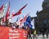 Plus de 15 000 personnes manifestent à Berne pour des augmentations de salaires