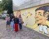 Cherbourg. Un street-artiste lyonnais peint une fresque sur le mur d’un immeuble