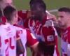 Cherif Ndiaye inscrit un triplé lors de la victoire 4-0 du Red Star sur le Partizan et devient le meilleur buteur du championnat avec 7 buts en 6 matchs