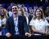 Federer est la vedette dans les tribunes avec sa femme Mirka et l’actrice Anna Wintour à la Laver Cup