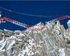 la flèche de la grue du chantier des Grands Montets s’est cassée en deux, aucun blessé