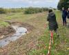 travaux réalisés sur un ruisseau à La Flèche