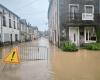 la commune de Fontenoy-le-Château sous les eaux, les routes coupées, les Vosges en alerte orange