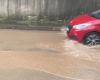 the Chemin des Limites in Nîmes waterlogged