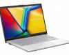 Promo 749 € Asus VivoBook Go 14 S1404ZA-DRNK641W, PC portable 14″ Argent facile à transporter 7 heures avec SSD rapide 1 To et pavé numérique sous Intel Core i5