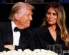 Melania et Donald Trump ensemble lors d’un dîner de charité