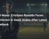 Cristiano Ronaldo fait face à des critiques en Arabie Saoudite après son dernier revers