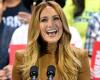 Jennifer Lopez portait une robe latte au rassemblement de Kamala Harris