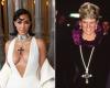 Kim Kardashian porte le pendentif de la princesse Diana au gala LACMA Art+Film