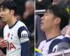 Son Heung-min dans un effondrement classé X sur le banc de Tottenham après avoir été visiblement choqué par Postecoglou le remplaçant