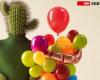 Cactus et ballons pour la campagne « respect » des CFF